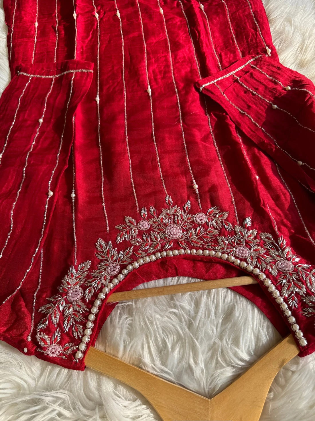 Soft Cotton Hand work kurta set with dupatta