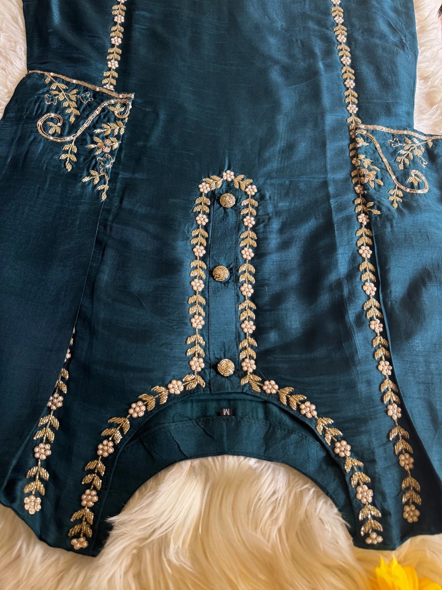 Soft Cotton hand work kurta Bottom with dupatta