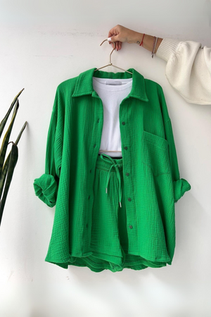 Emerald - Women’s Cotton Two-Piece Set