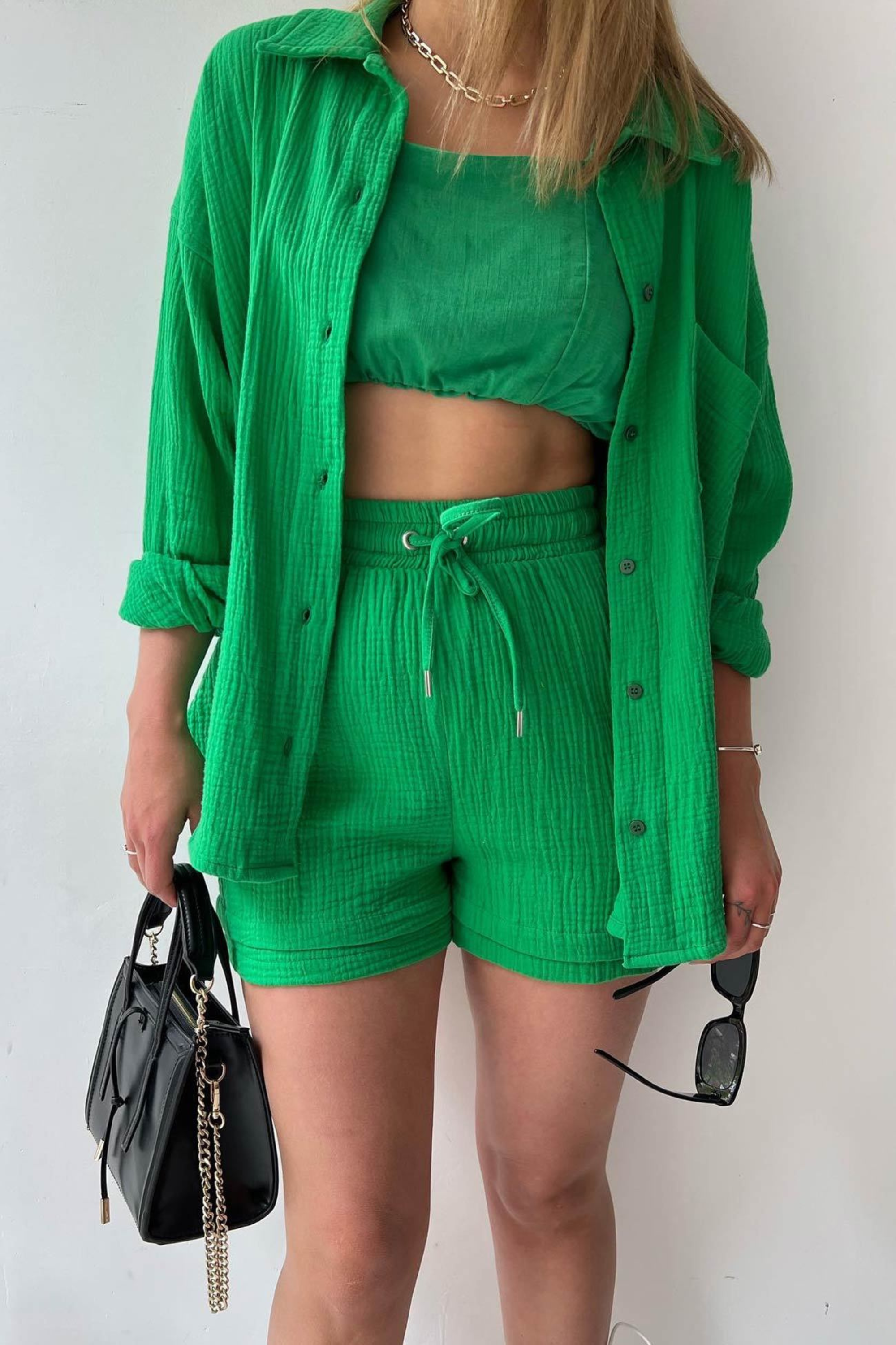 Emerald - Women’s Cotton Two-Piece Set