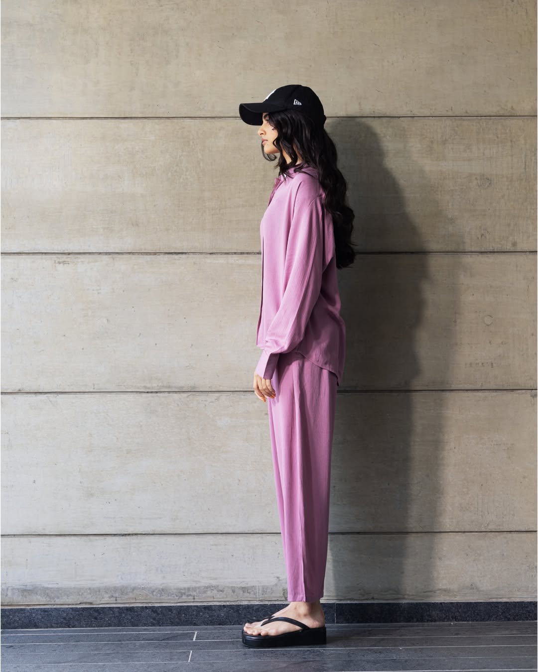 Lilac - Shirt & Pant Coord Set