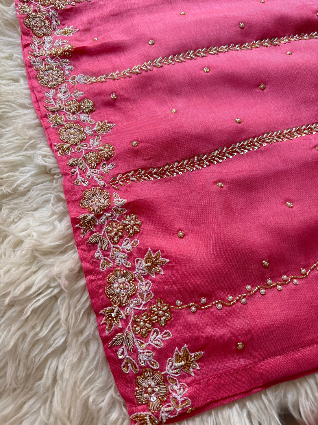 Hand work kurta bottom with dupatta