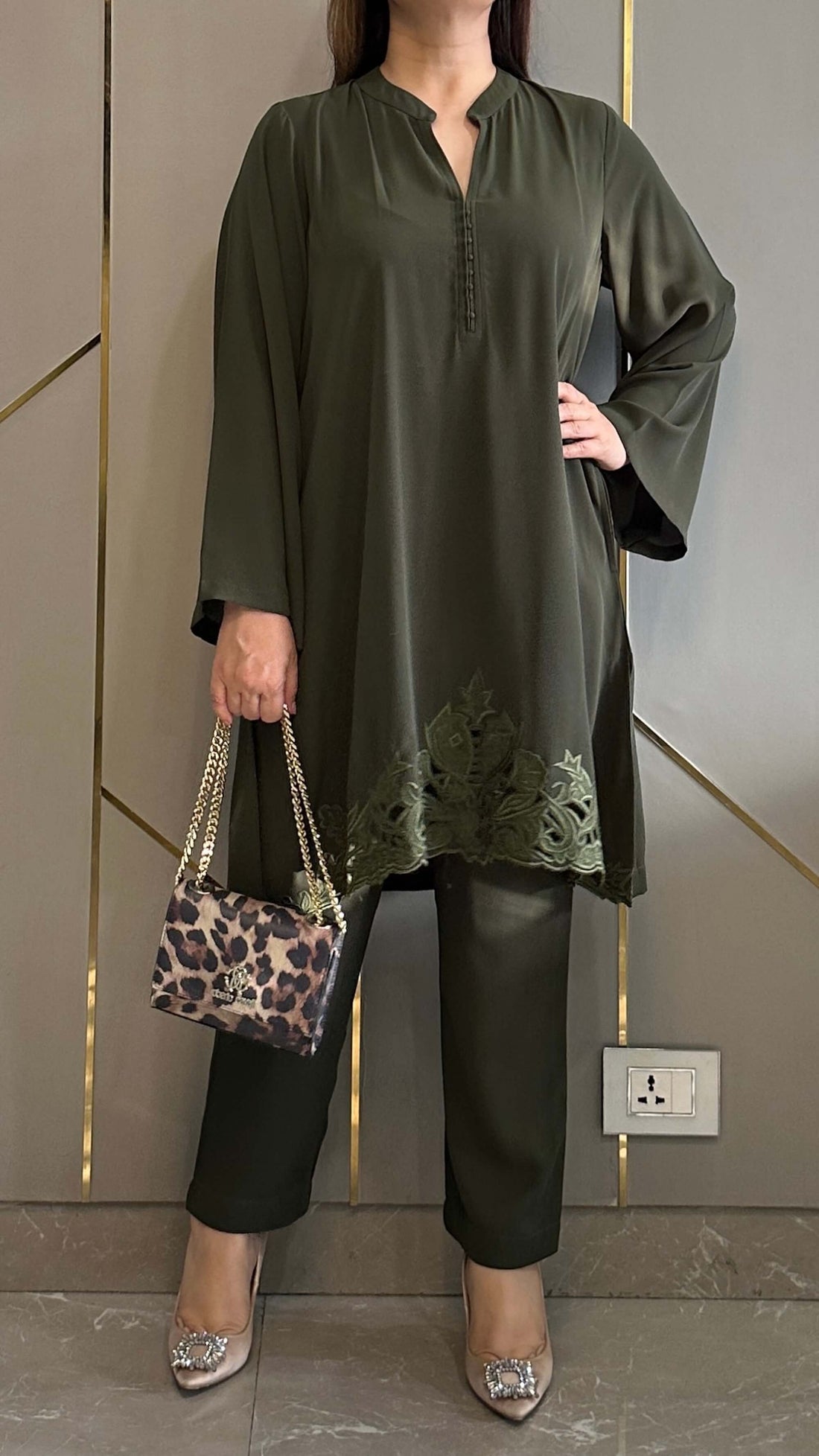 Olive Green - Zoya Co-ord Set