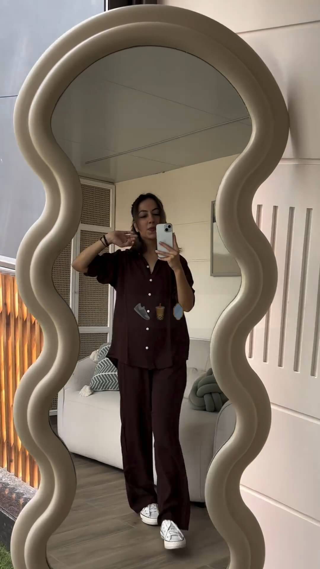 Mocha Brown - Shirt & Pant Coord Set