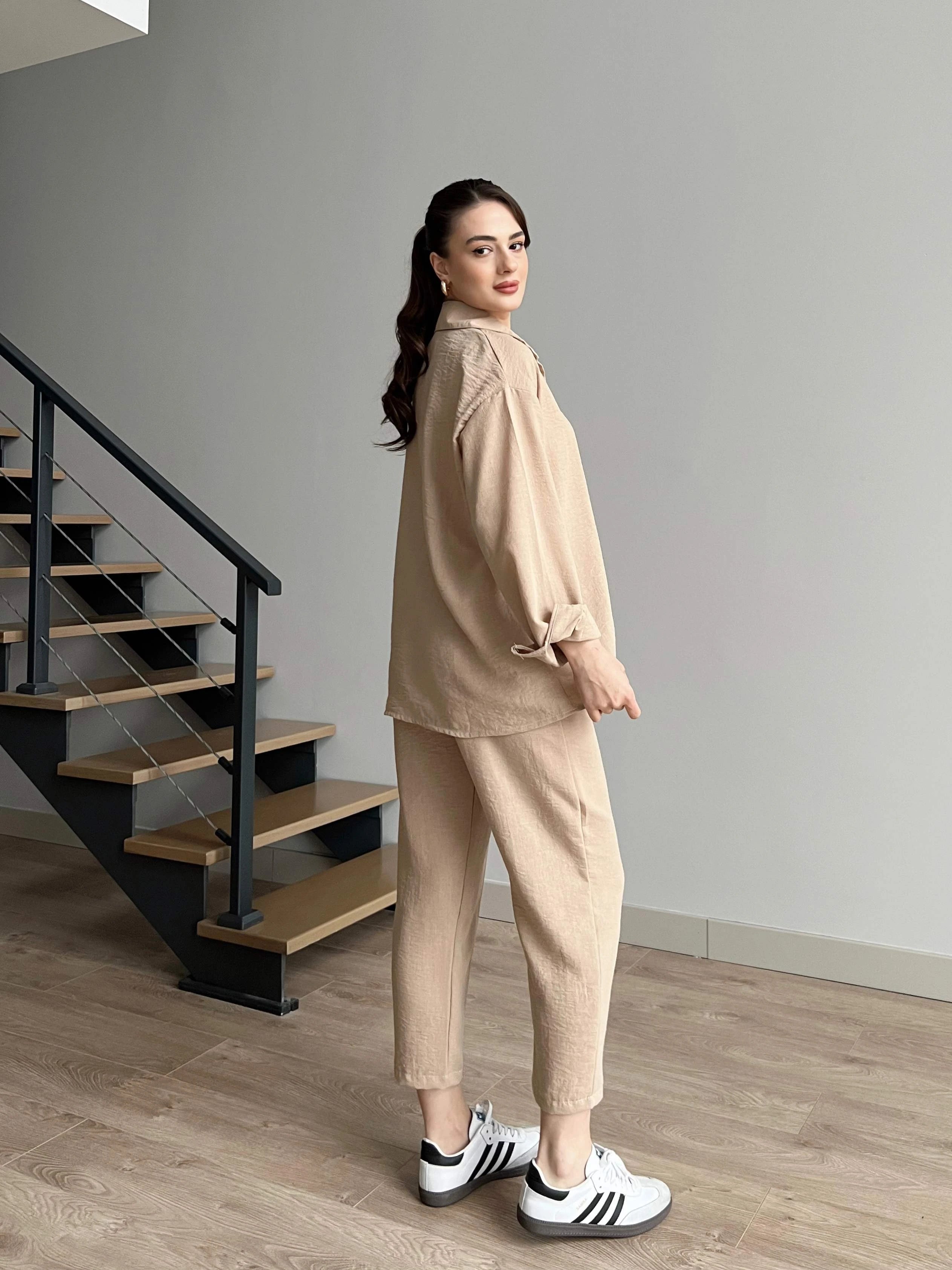 Beige - Women’s Light Irish Cord Set