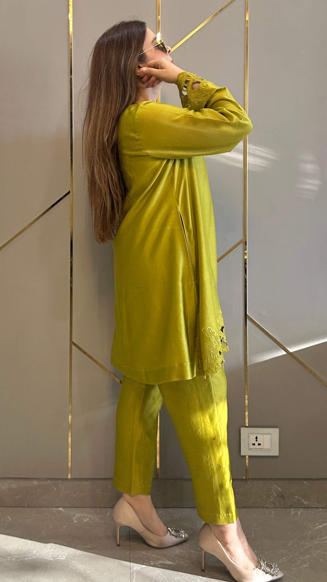 Green Ochre  - Zoya Co-ord Set